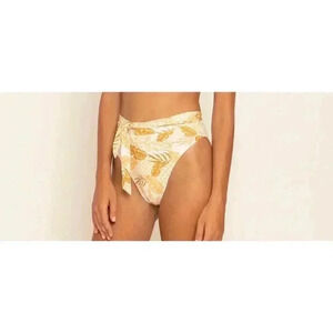 Rove Swim Sade Double High Waist Bikini Bottom Large Cheeky NEW. 449